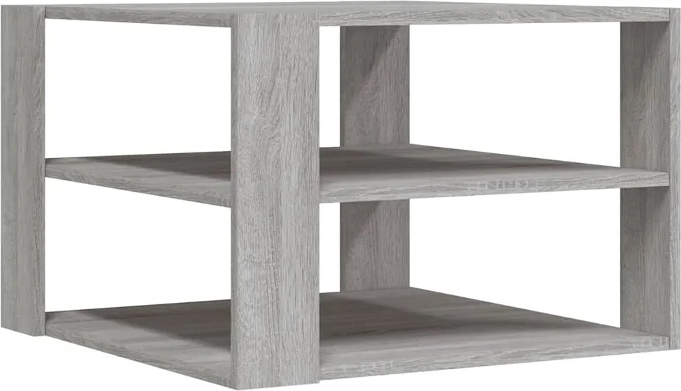 vidaXL Măsuță de cafea, gri sonoma, 58x58x40 cm, lemn compozit