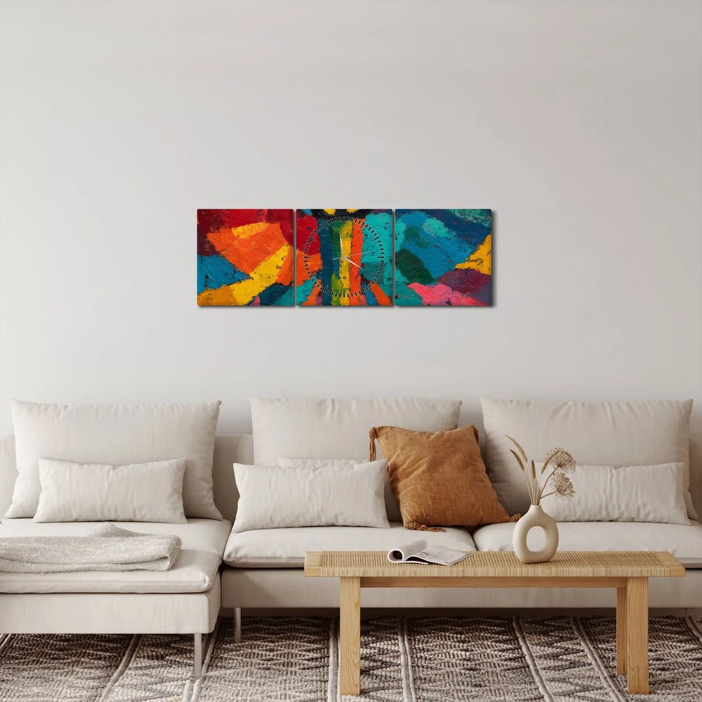 Tablou - Înger pictat (cu ceas) (90x30 cm)