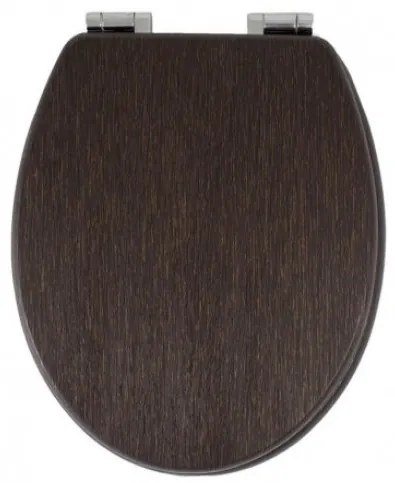 Capac WC AWD Wenge, cu inchidere lenta, MDF, 37x45.5x4.5 cm