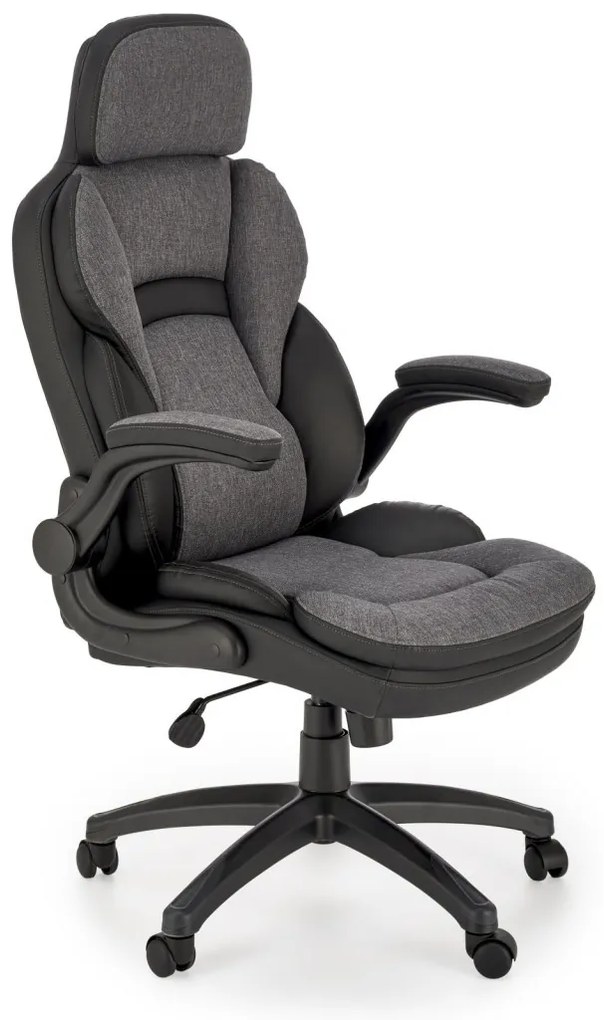 Scaun de birou Valerio negru/gri H128 cm