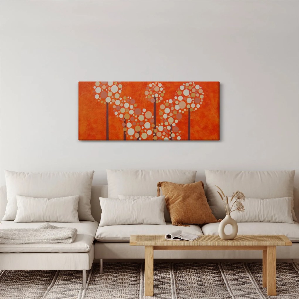 Tablou - Pădurea portocalie (120x50 cm)