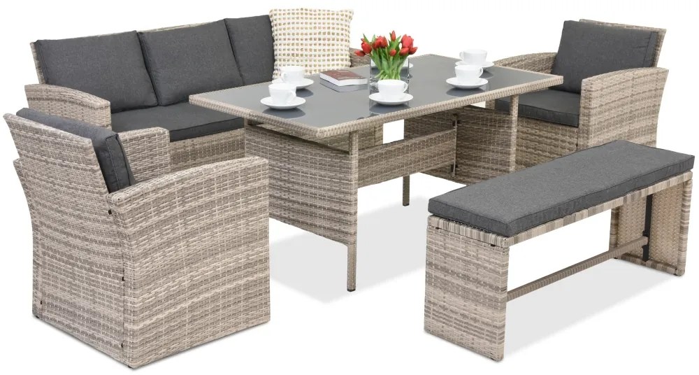 Mobilier de gradina Marseille Garden Point gri