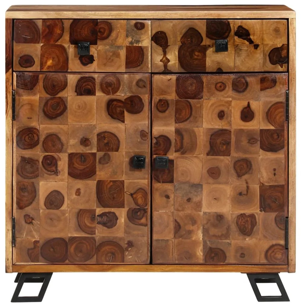 243966 vidaXL Servantă din lemn masiv de sheesham, 65x35x65 cm