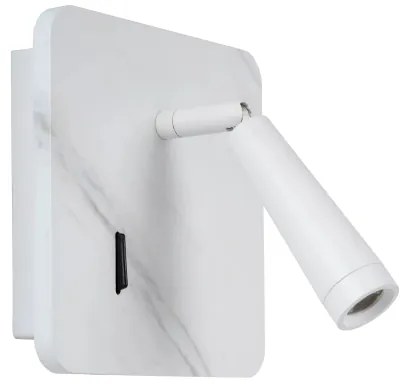 Spot LED de perete Lucide 77282/03/31 OREGON LED/4W/230V USB alb