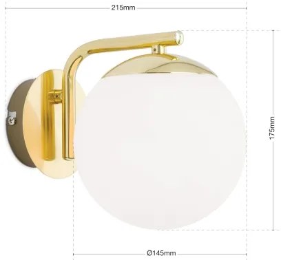 Orion - Lampă de perete MADIS 1xE14/40W/230V, finisaj auriu