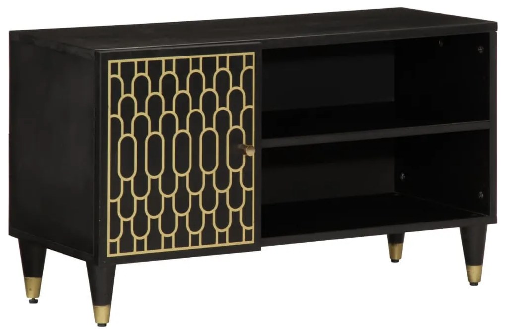 vidaXL Comodă TV, 80x31,5x46 cm, lemn masiv de mango