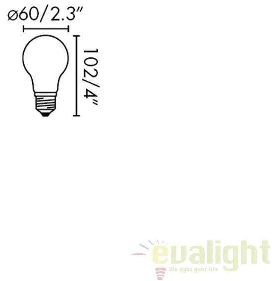 Bec LED STANDARD MATT E27 7W 2700K 17463