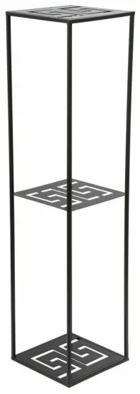 Suport pentru flori 100x24 cm, negru