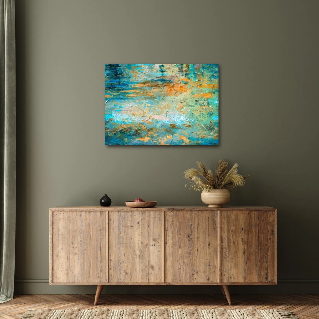Tablou - Abstract albastru (70x50 cm)