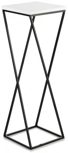 Suport pentru flori LOFT 70x24 cm negru/alb