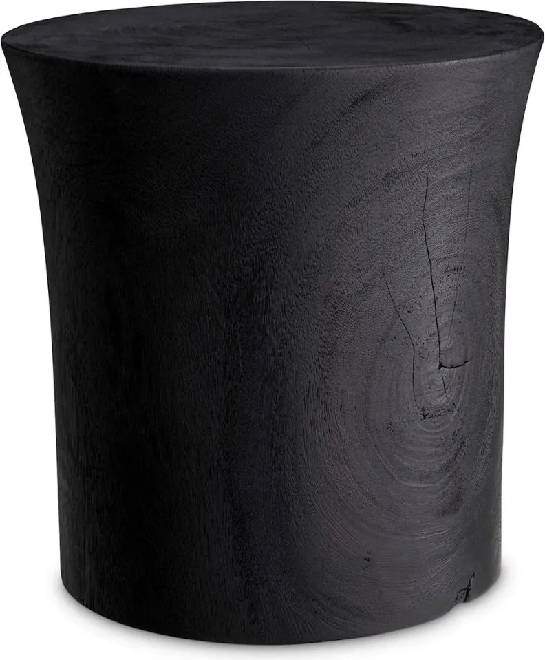 Masuta auxiliara design LUX, Lemn, Negru, Osias