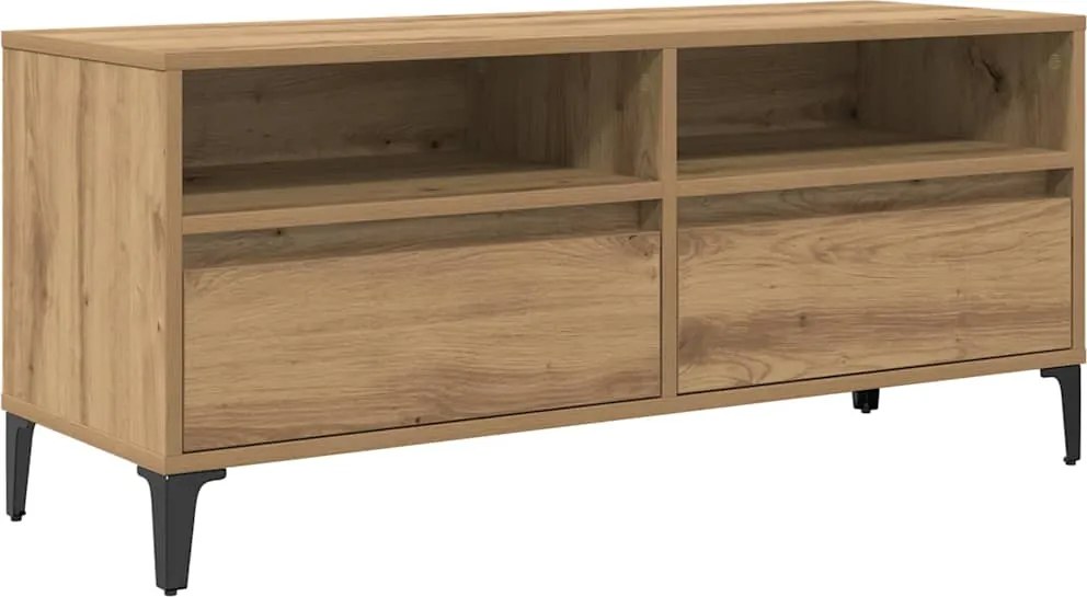 vidaXL Cabinet TV cu sertar Stejar Artizanal 100 x 34,5 x 44,5 cm