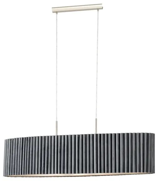 Lustră pe cablu TAMARESCO 2xE27/40W/230V gri Eglo 39773