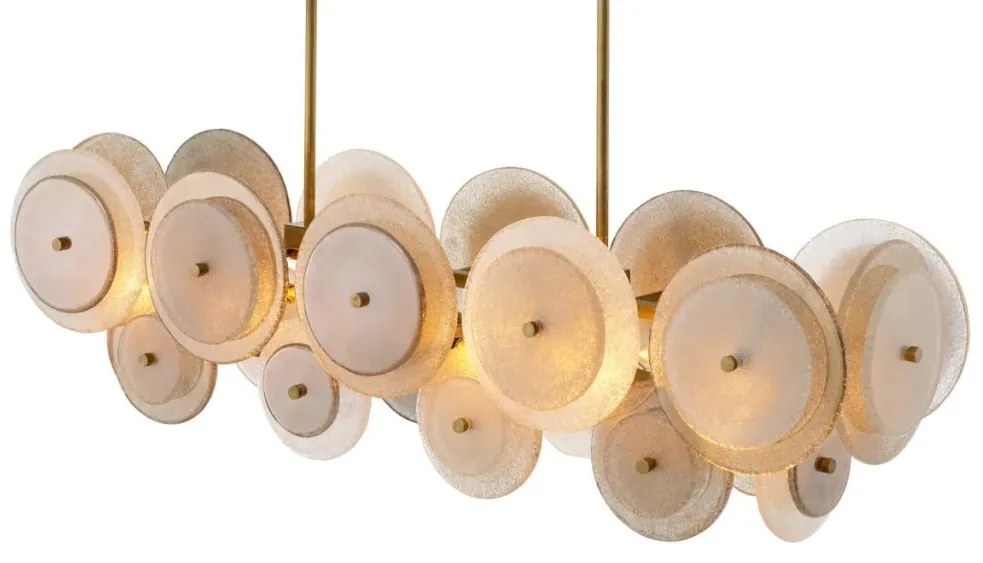 Candelabru design LUX, Sticla, Fumuriu, Hyde