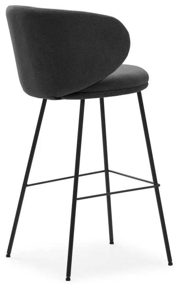 Scaune de bar gri-închis 2 buc. (înălțime șezut 65 cm) Rush – Marckeric