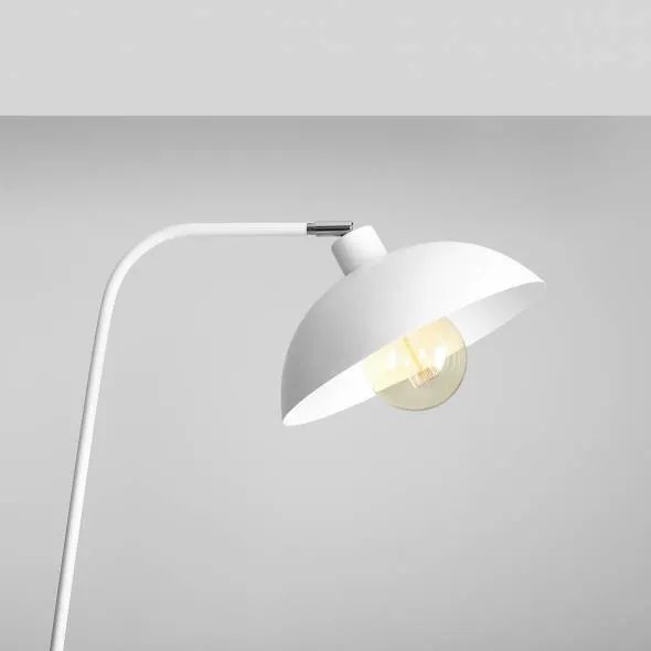 Lampadar modern alb liniar din metal Espace