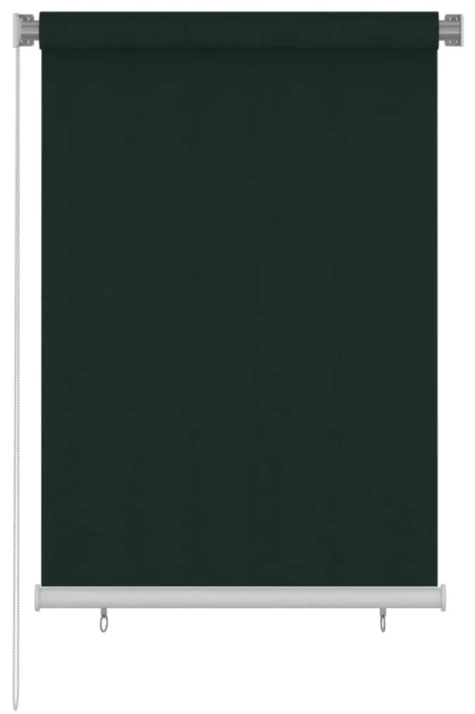 Jaluzea tip rulou de exterior, verde inchis, 100x140 cm, HDPE Morkegronn, 100 x 140 cm