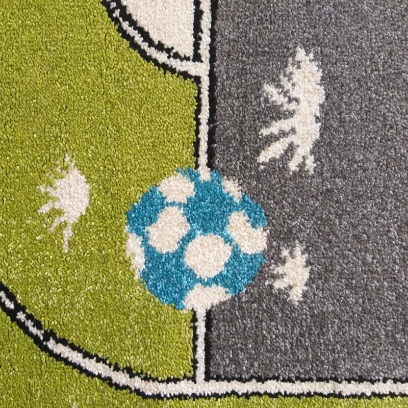 Covor modern pentru camera copiilor teren de fotbal pentru băieți Lățime: 160 cm | Lungime: 220 cm