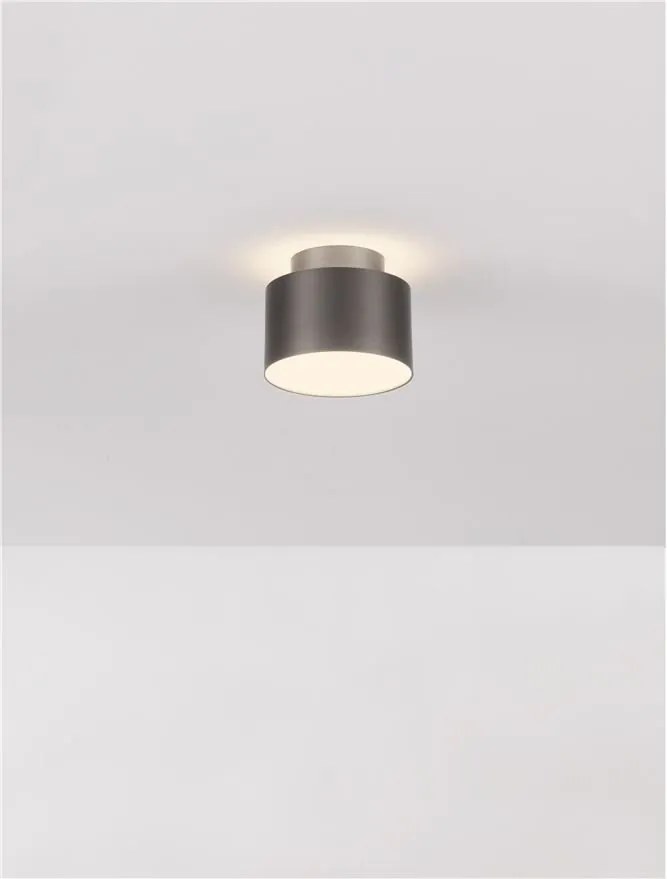 Spot LED aplicat diametru 11cm OZEN nickel negru, NVL-9695171