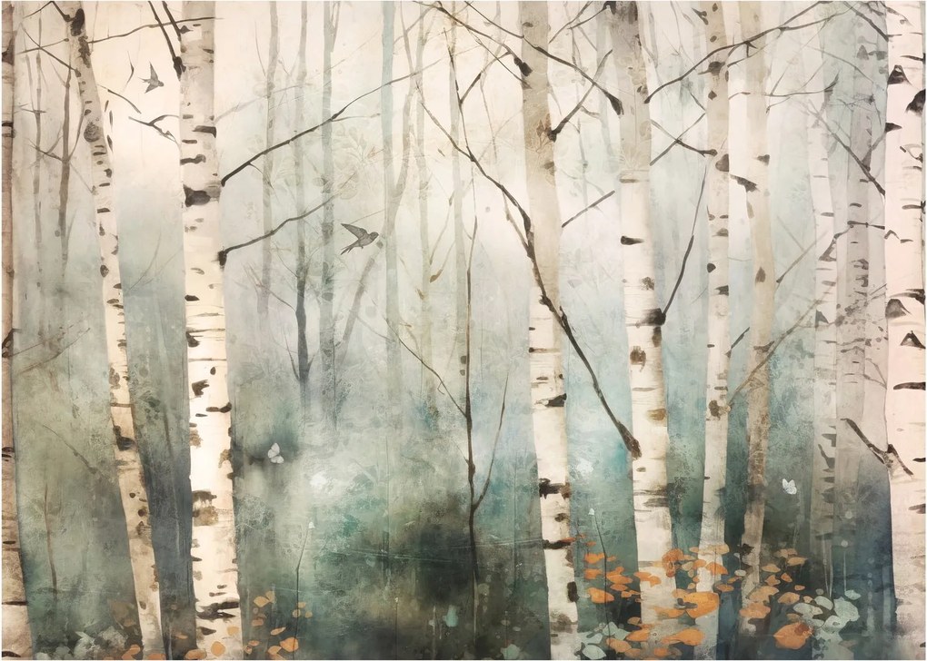 Tablou - Desenarea unui model de pădure (70x50 cm)