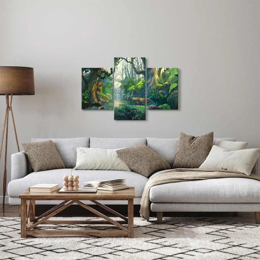 Tablou - Ilustrare pădure tropicală (90x60 cm)