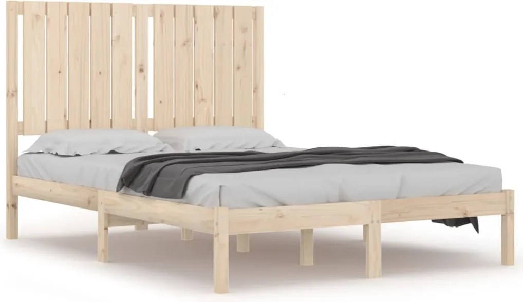 vidaXL Cadru de pat mic dublu, 120x190 cm, lemn masiv