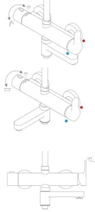 Ravak X07P642 - Set de duș cu baterie, crom lucios