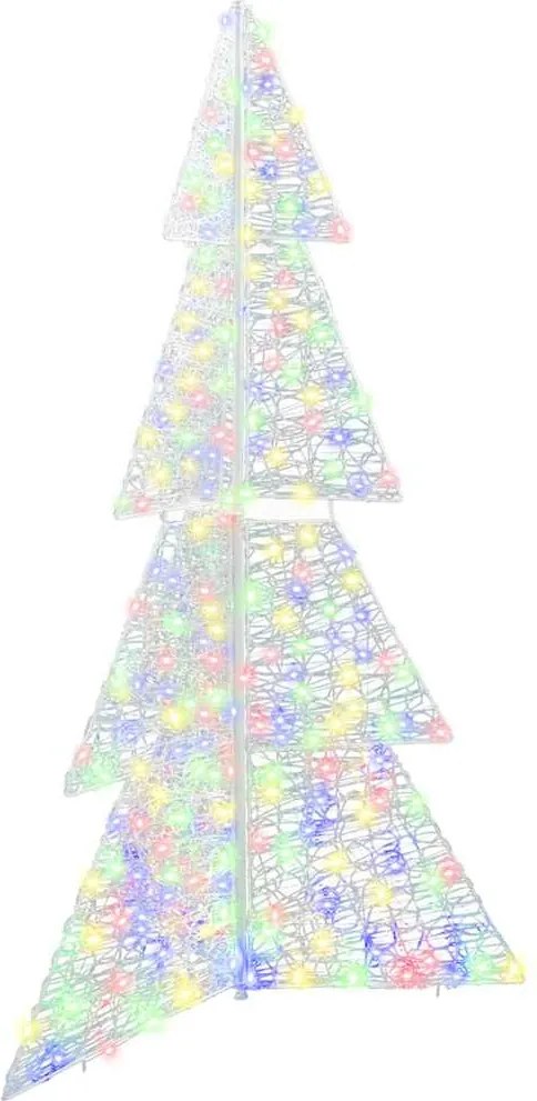 vidaXL Brad de Crăciun cu 240 LED Multicolour 180 cm Acril