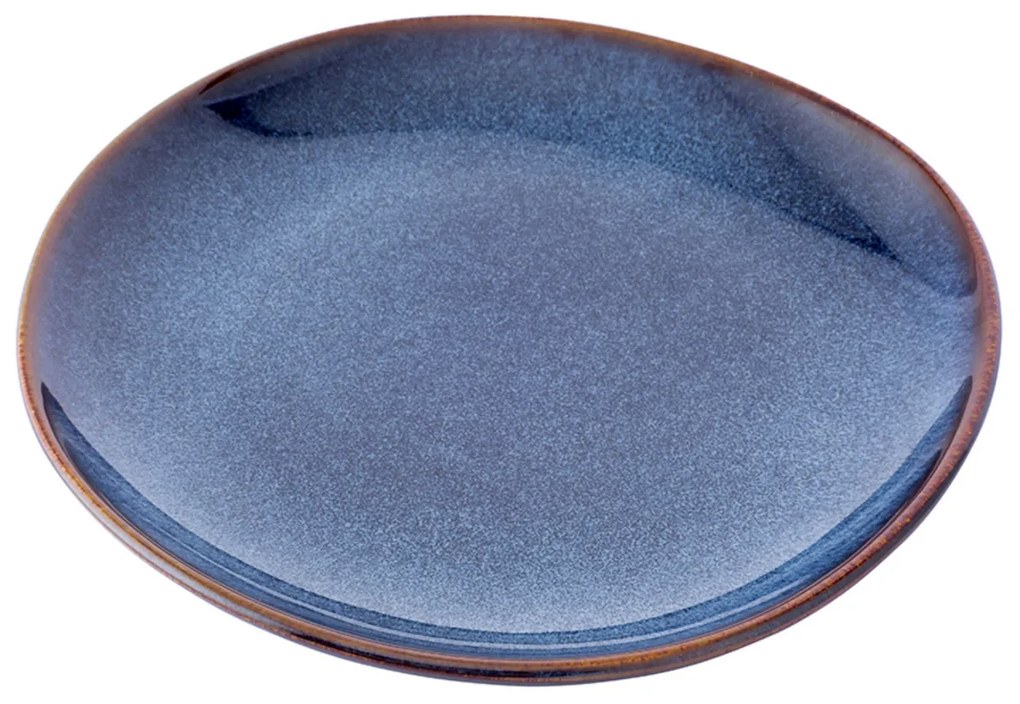 Altom Farfurie de desert din ceramică ReactiveNavy Blue 20,5 cm
