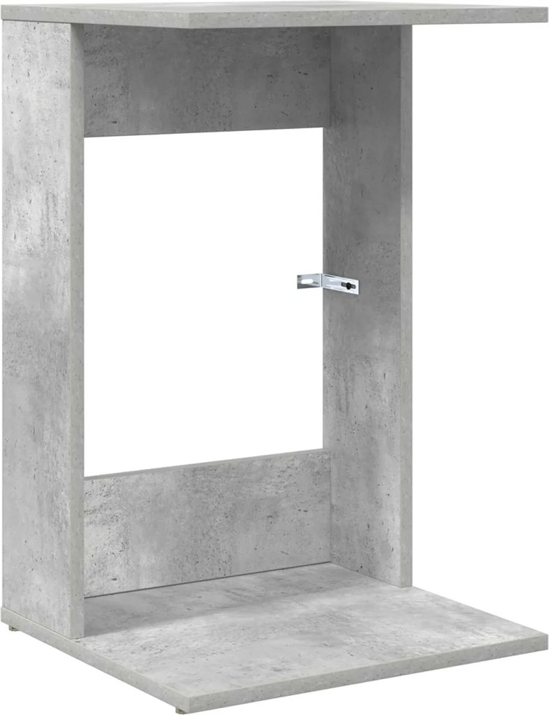 vidaXL Masă laterală Gri din beton 40 x 38 x 62,5 cm Lemn compozit