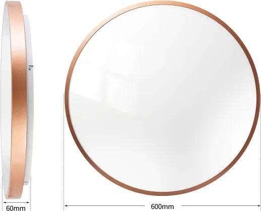 BRILAGI - Corp de iluminat LED dimabil GLASS POOL DOUBLE LED/80W/230V 60 cm cupru + telecomandă