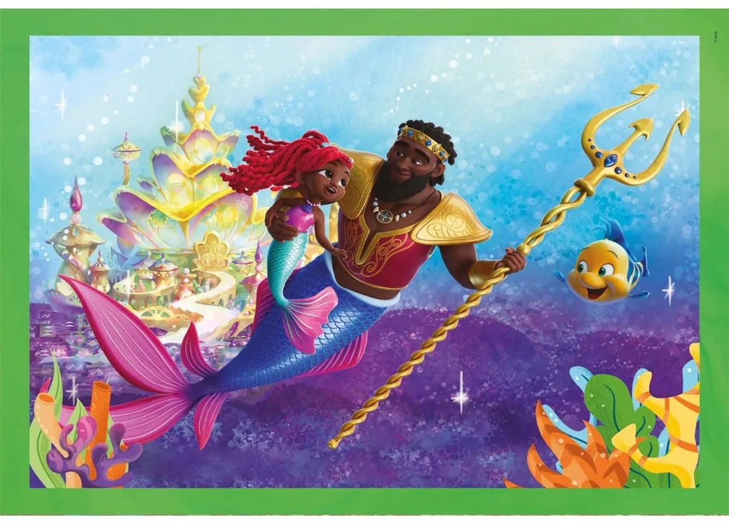 Prințesele Disney Junior Ariel Puzzle 4 în 1 Clementoni