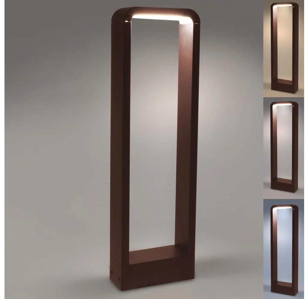 Brilagi - Lampă LED de exterior BARI, 7W, 230V, 3000/4000/6000K, maro, IP54, 50 cm