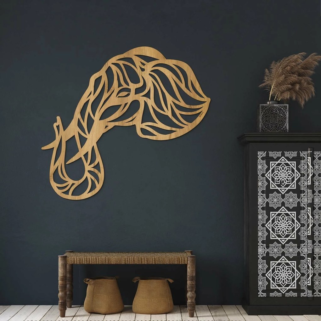 DUBLEZ | Decorațiune din lemn pentru perete - Elefant