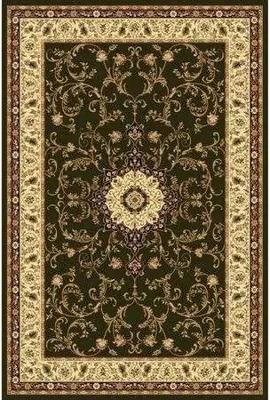 Covor clasic lotus verde floral 523 Selectează mărime: 150 X 230