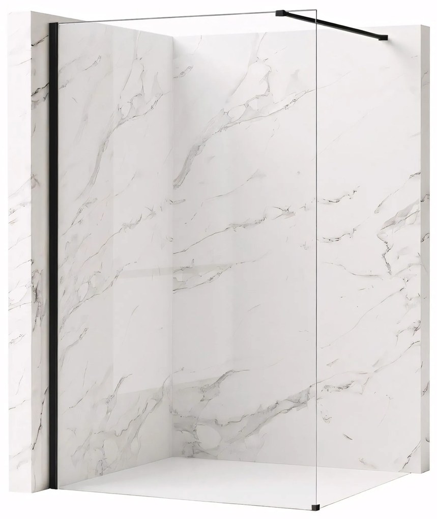 Paravan de dus Rea Flexi Transparent / Black 120