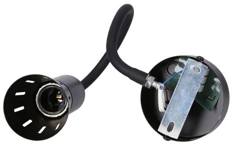 Veioză flexibilă ARENA 1xE14/40W/230V negru