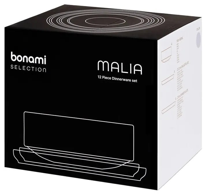 Set 12 vase din gresie Bonami Selection Malia, portocaliu cărămiziu