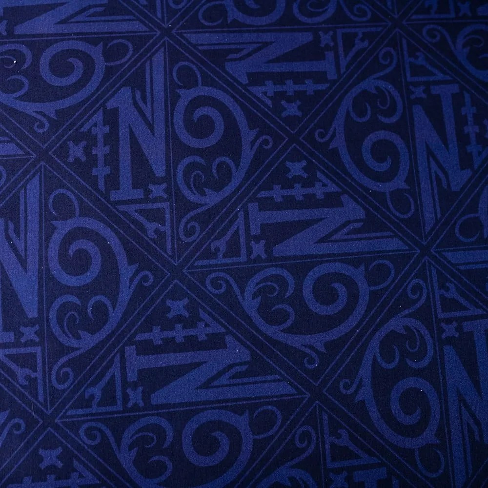 Lenjerie de pat pentru copii albastru-închis din bumbac pentru pat de o persoană 140x200 cm Wednesday "Rain" – Jerry Fabrics