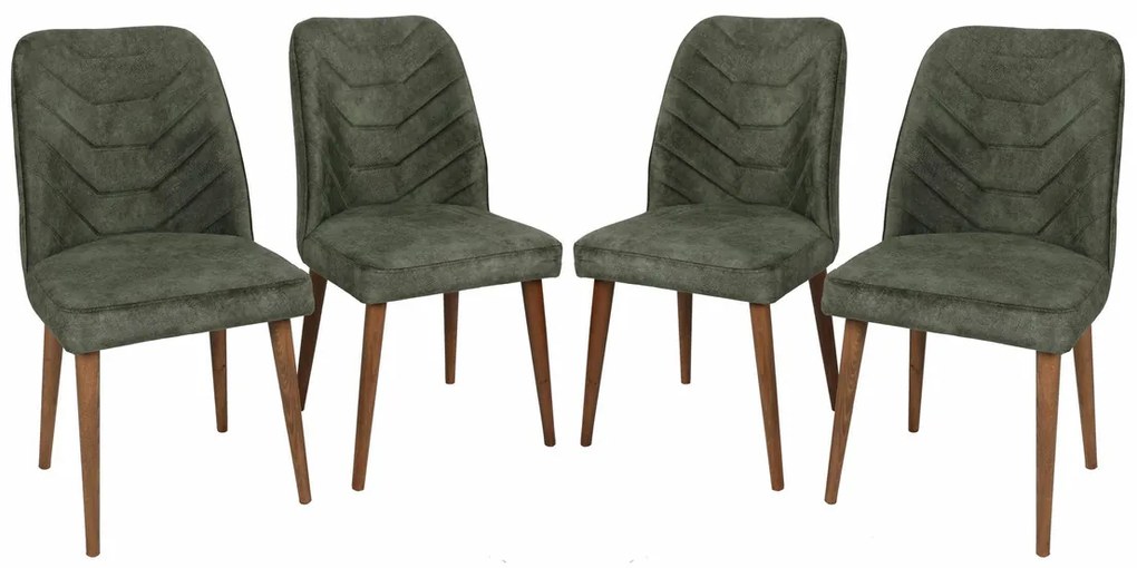 Set de scaune de sufragerie Dallas Dark Green, 4buc., 4 buc