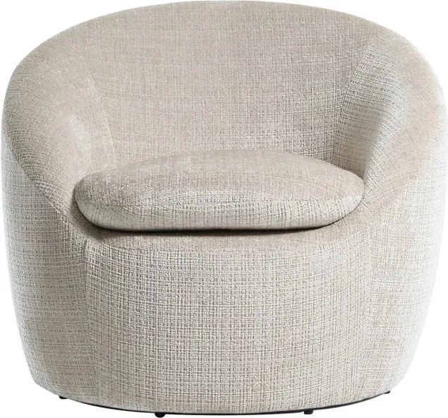 Fotoliu pivotant modern ALPINE tesatura structurata bej