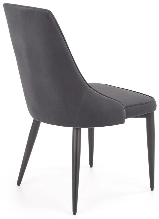 Scaun de bucaterie Marien, gri/negru