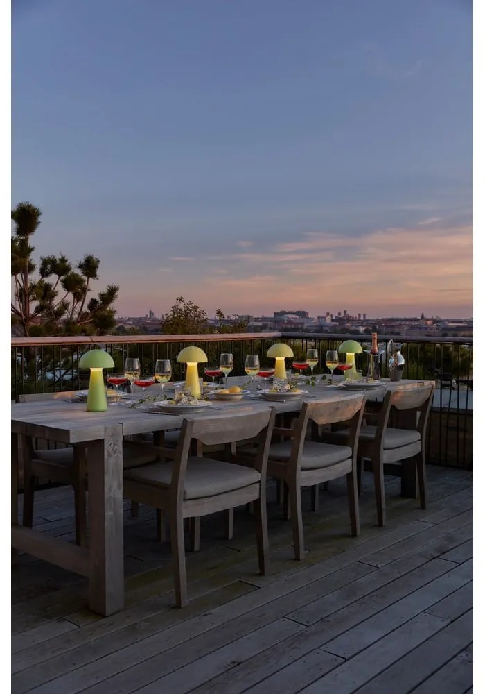 Veioză verde LED cu control prin telecomandă (înălțime 28 cm) Sam – Sirius