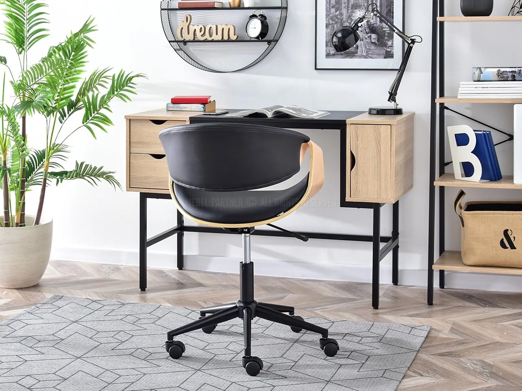Scaun Rapido (stejar negru + negru). 1109964