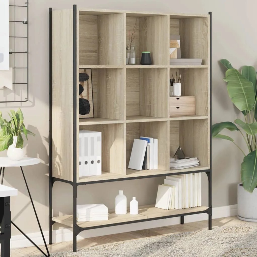 vidaXL Bibliotecă, stejar sonoma, 102x30x141,5 cm, lemn prelucrat