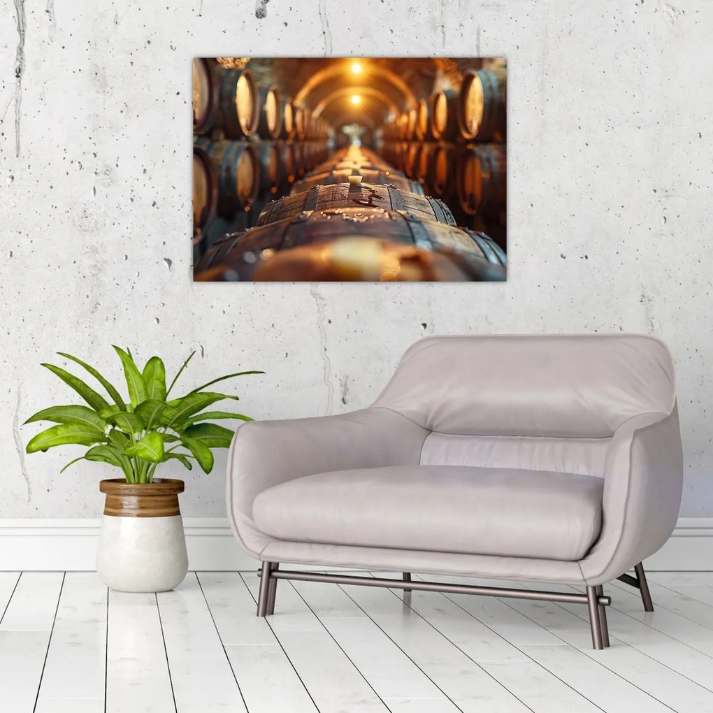 Tablou - Pivniță de vinuri (70x50 cm)