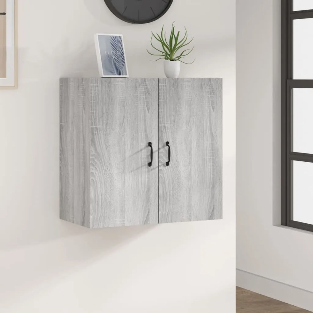 vidaXL Dulap de perete, gri sonoma, 60x31x60 cm, lemn compozit