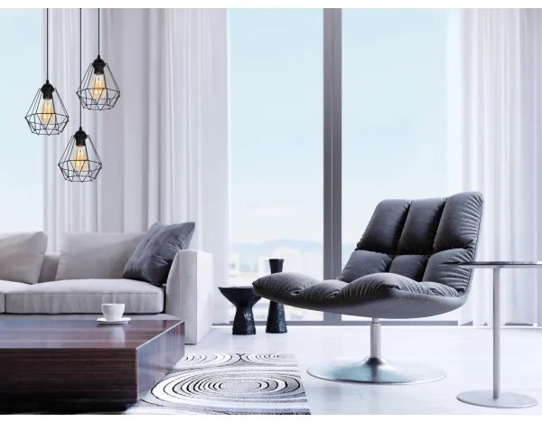 Lustră pe cablu DIAMENT 3xE27/60W/230V