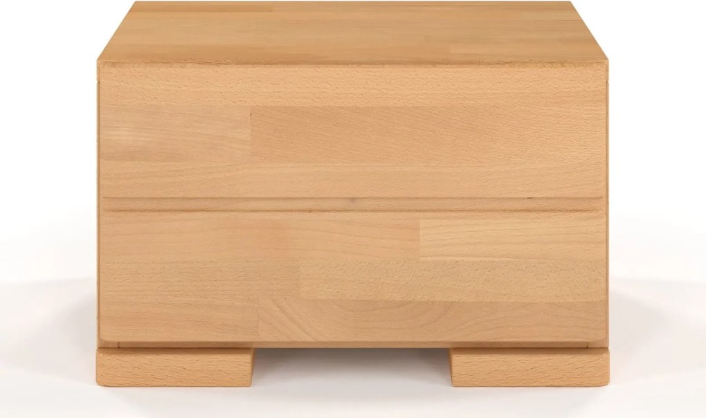 Noptieră lemn masiv TerraCraft 1 Sertar Fag, 40 × 34 × 25 cm - Palisander