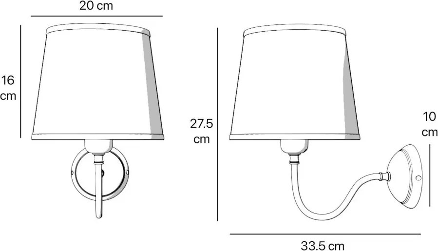 Aplica de perete stil clasic italian din alama Fiordo